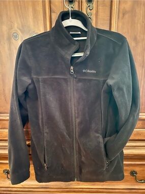 Columbia Men's Black Full-Zip Lightweight Fleece Jacket